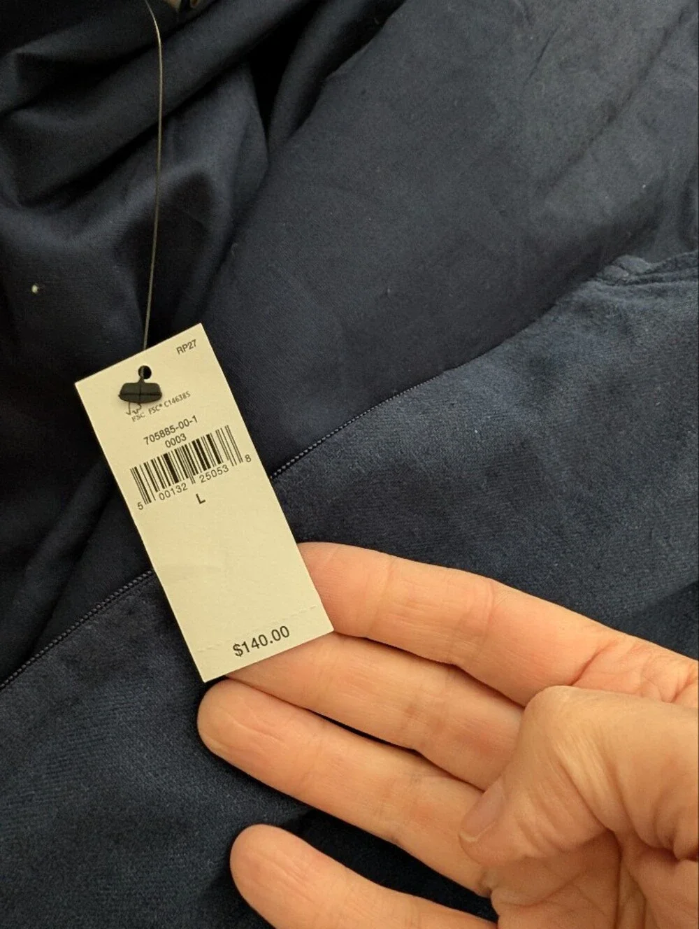 Banana Republic Navy Linen-Blend Jumpsuit